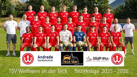 Mannschaftsfoto: Herren - 1. Mannschaft - TSV Weilheim/Teck - Saison 25/26