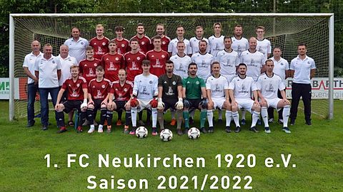Die beiden Herrenmannschaften der Saison 2021/2022 des 1.FC Neukirchen e.V.