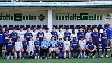 Mannschaftsfoto: C-Jugend (U15) - Eintracht Verlautenheide - Saison 25/26