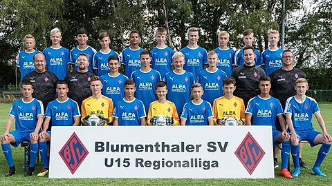Die C-Junioren Regionalliga-Mannschaft des Blumenthaler SV.