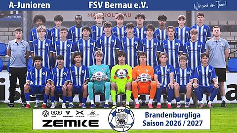 Mannschaftsfoto: A-Jugend (U19) - FSV Bernau - Saison 26/27