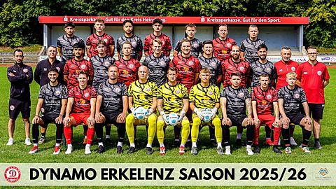 Mannschaftsfoto: Herren - 1. Mannschaft - FC Dynamo Erkelenz - Saison 25/26
