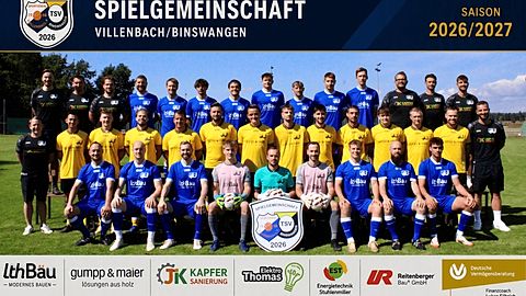 Mannschaftsfoto: Herren - 2. Mannschaft - SV Villenbach - Saison 26/27