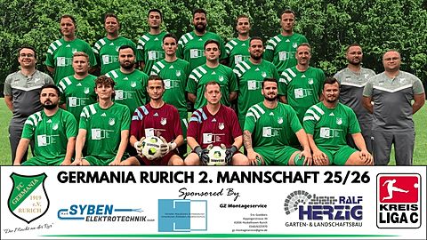 Mannschaftsfoto: Herren - 2. Mannschaft - FC Germania Rurich - Saison 25/26