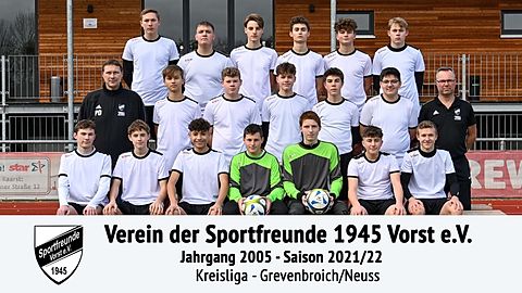 Verein der Sportfreunde 1945 Vorst e.V. - Jahrgang 2005 - Saison 2021/2022