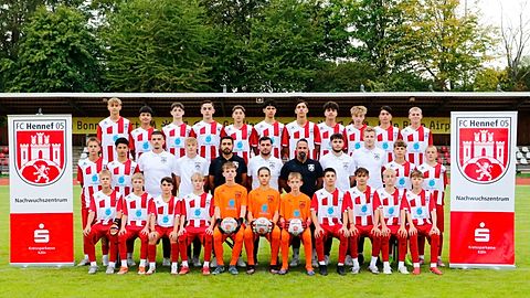 Mannschaftsfoto: C-Jugend (U15) - FC Hennef 05 - Saison 25/26