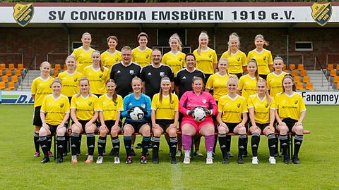 Mannschaftsfoto Concordia Emsbüren Frauen 1 2023/2024