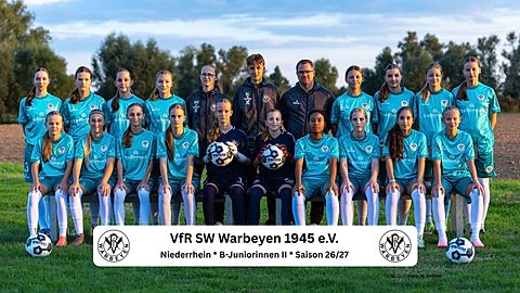 Mannschaftsfoto: U15-Juniorinnen - VfR Warbeyen - Saison 26/27