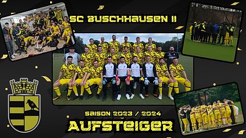 Der Aufstiegskader des SC Buschhausen 1912 II (Kreisliga B, Gruppe 1, Saison 23/24)