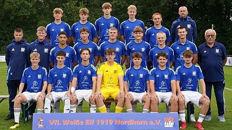 Mannschaftsfoto: A-Jugend (U19) - VfL Weiße Elf Nordhorn - Saison Frühjahr 26	