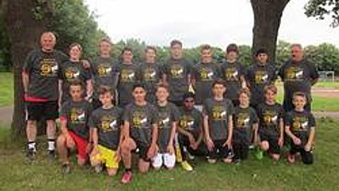 Teamfoto nach dem Gruppensieg 2012-2013