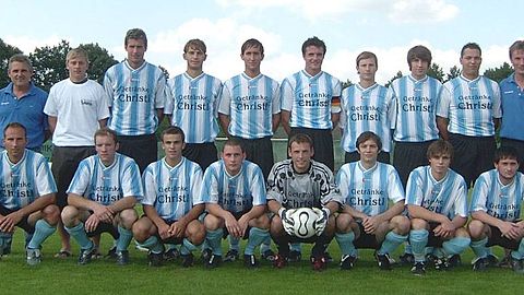 Das Team des TSV Langquaid vor der Begegnung bei der DJK Neßlbach am 27.07.2008