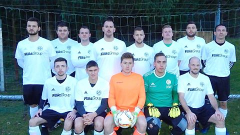 O.R.v.l.n.r. Johann Labik; Alexander Reinert; Florian Hirsch; Thorsten Fries; Daniel L‘hoste; Max Feid; Christian Thiel; Heiko Leib-Weiler
U.R.v.l.n.r. Mathias Baldy; Maxim Kritinin; Robin Werner; Niklas Werner; Michael Klasen