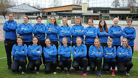 Hinten von links: Laura Grab (Co-Trainerin), Tatjana Casper, Erika Immorlano, Ivana Steinwand, Laura Castan, Marina Müller, Kerstin Tot-Refena, Vanessa Jost, Jessica Wiemer, Tabea Lüders (U17) 
Vorne von links: Sonja Fechler (T/C), Naemi Layer, Lisa Schäfler, Antonia Teuber, Daniela Thon, Emily Frank (T), Selina Kaltschmid, Lena Sailer