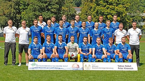 Kreisliga A2 Mannschaft des VfR Sulz e.V. 1920 in der Saison 2021/22.
