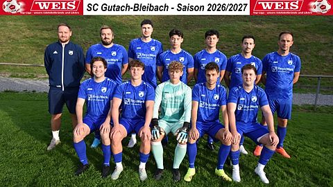 Mannschaftsfoto: Herren - 2. Mannschaft - SC Gutach-Bleibach - Saison 26/27