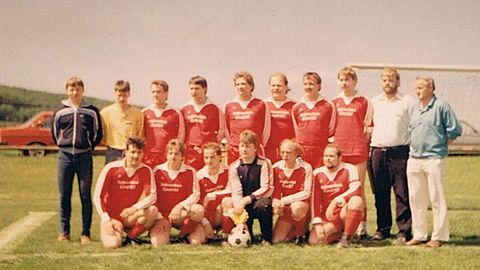 Andreas Kruck, ?, Uwe Schaumburg, Holger Grede, Hansi Strauss, Bernd Quitter, Harlad Löber, Uwe Quitter, Gerhard Gehrmann, ?
Andreas Paeplow, Michael Kuchenbecker, Bernd Pflüger, Martin Kruck, Manfred Löber, Helmut Dietrich