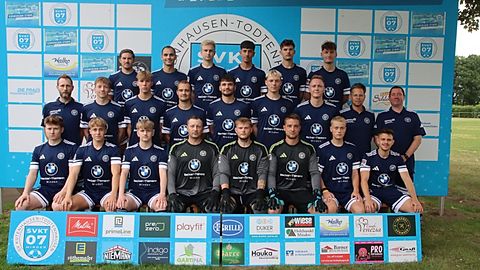 Mannschaftsfoto: Herren - 2. Mannschaft - SVKT 07 Minden - Saison 25/26