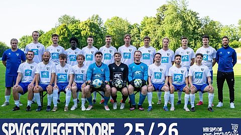 Mannschaftsfoto: Herren - 1. Mannschaft - SpVgg Ziegetsdorf - Saison 25/26