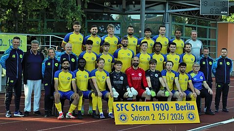 Mannschaftsfoto: Herren - 1. Mannschaft - SFC Stern 1900 - Saison 25/26