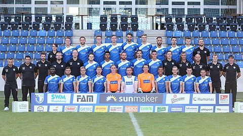 Mannschaftsbild 1.FC Magdeburg Saison 2018-19
Foto Axel Kammerer