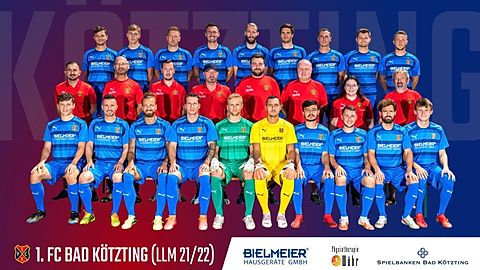 1.FC Bad Kötzting - Manschaftsfoto Saison 2021/22