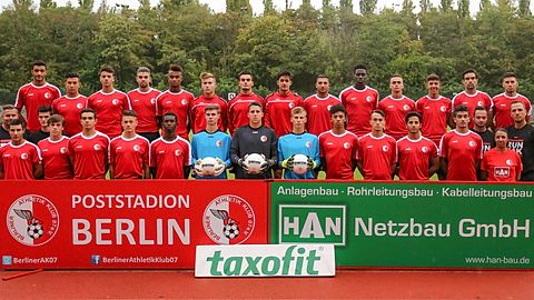 Mannschaftsfoto der U19 Regionalligamannschaft - Saison 2015/2016