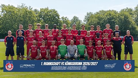 Mannschaftsfoto: Herren - 1. Mannschaft - FC Königsbrunn - Saison 26/27