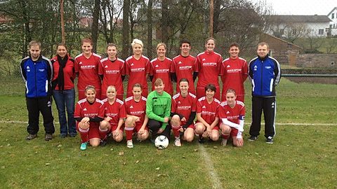 Hinten von inks: Torwarttrainer Heiko Wenzel,Tanja Goldstein,Luisa Machmerth,Laura Rosenberger,Delia Brandenstein,Karolin Koberstein,
Jenny Vogel,Lena Kaufmann,Daniela Siedler, Trainer Frank Käß, 
Unten von Links: Marie Theres-Franz, Julia Hildenbeutel,
Annika Rehm,Melissa Menning,Angelina Schreck,Cornelia Göbel,Lisa Aull