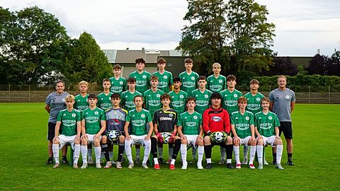 Mannschaftsfoto: B-Jugend (U17) - SG Union Sandersdorf - Saison 25/26