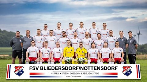 Mannschaftsfoto: Herren - 1. Mannschaft - FSV Bliedersdorf-Nottensdorf - Saison 25/26