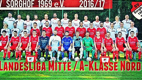 Kader 1. und 2. Mannschaft SV Sorghof (Landesliga Mitte, A-Klasse Nord). Einige Spieler sind nicht abgebildet. Foto/Copyright: Ertl W.
