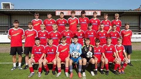 Mannschaftsfoto: B-Jugend (U17) - SV Rot-Weiß Kemberg - Saison 25/26