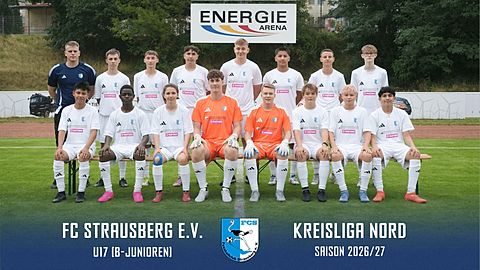Mannschaftsfoto: B-Jugend (U17) - FC Strausberg - Saison Herbst 26