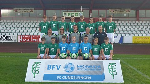 Das U16 Team des FC Gundelfingen (Saison 2021/2022) im Oktober 2021
