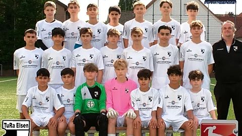 Mannschaftsfoto: C-Jugend (U15) - TuRa Elsen - Saison 25/26