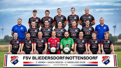 Mannschaftsfoto: Herren - 2. Mannschaft - FSV Bliedersdorf-Nottensdorf - Saison 25/26