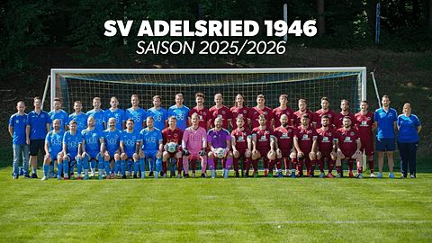 Mannschaftsfoto des SV Adelsried 1946 der Saison 2025/2026